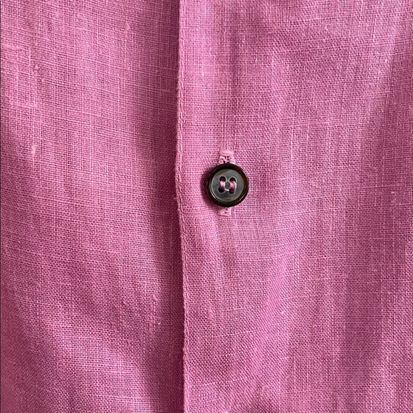 CP Shades Sausalito Marseala Linen dusty rose button down shirt size large - Picture 15 of 15